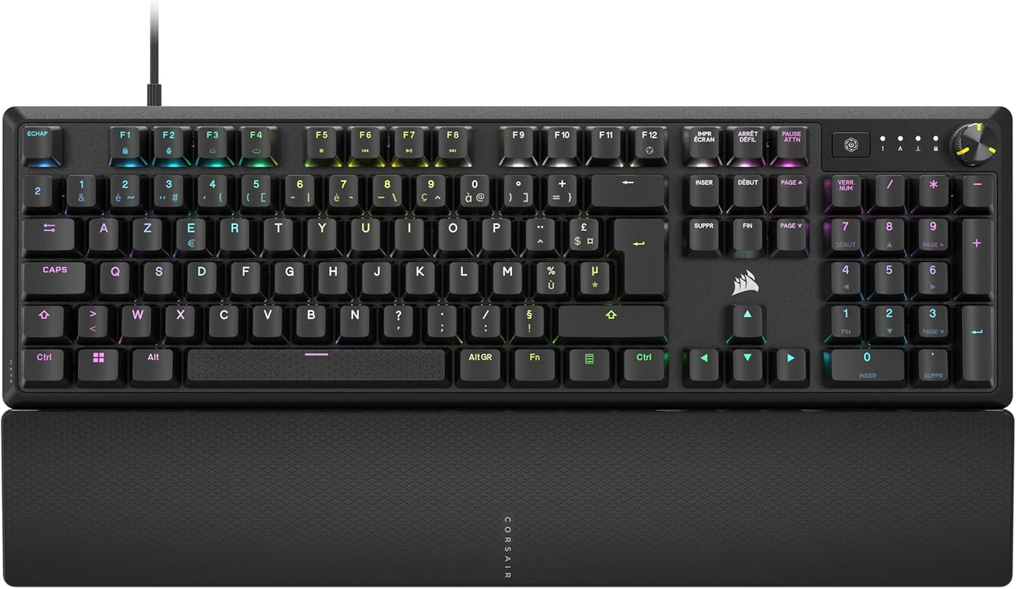 Corsair Clavier gaming mécanique K70 CORE RGB — Gris acier