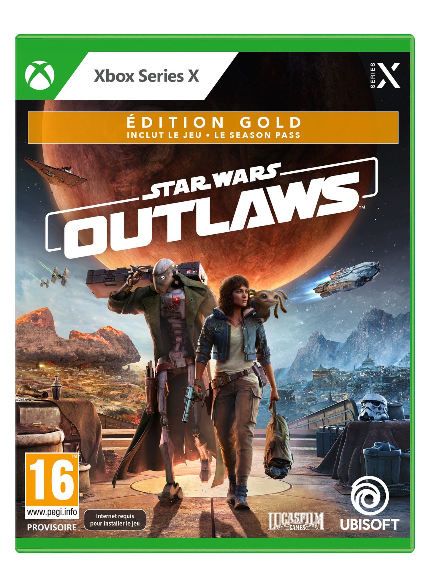 Star Wars Outlaws Edition Gold


XBOX SERIES X