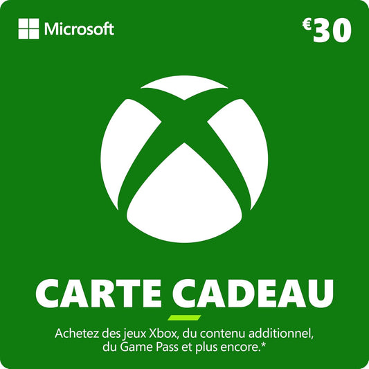 Xbox Carte Cadeau 30 EUR [Code Digital]