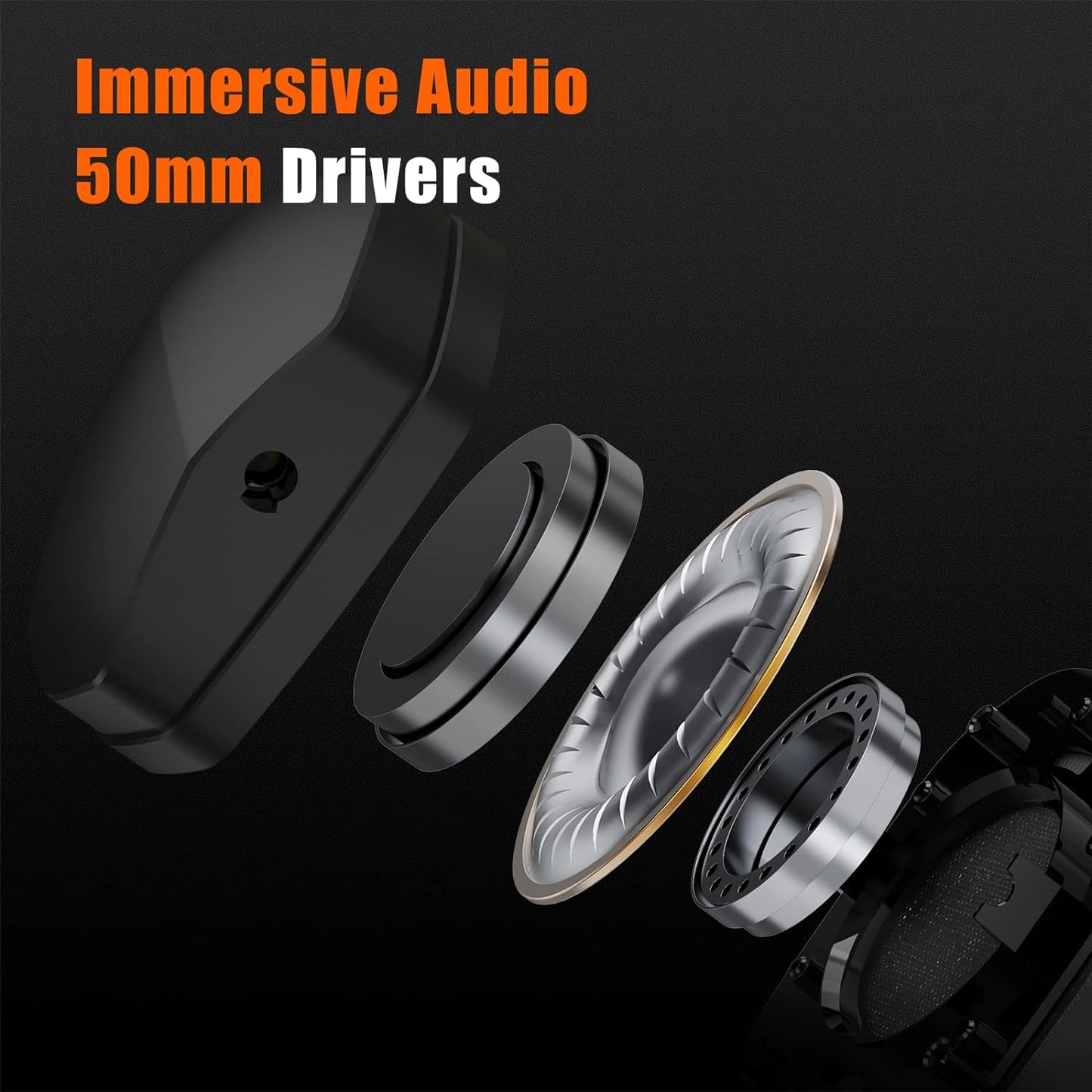 NUBWO G06 Double Casque Gaming sans Fil avec Microphone pour PS5, PC