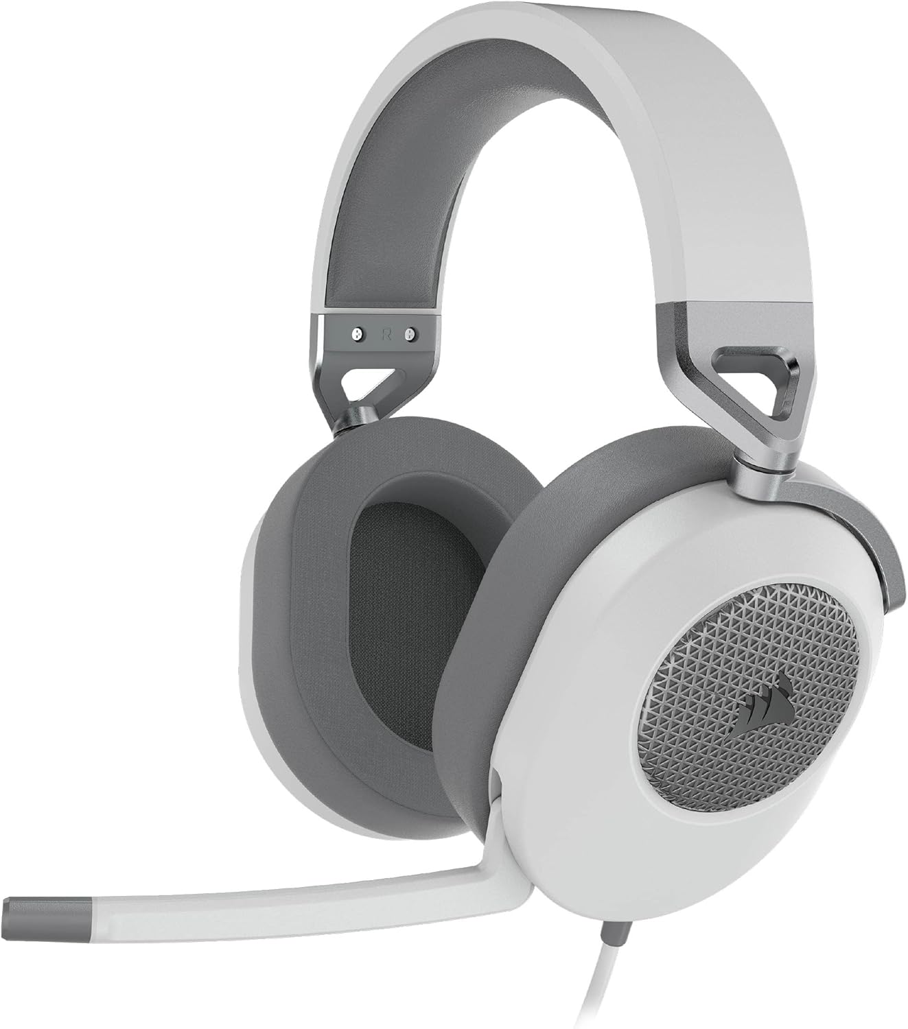 Corsair Casque gaming filaire HS65 SURROUND — Blanc