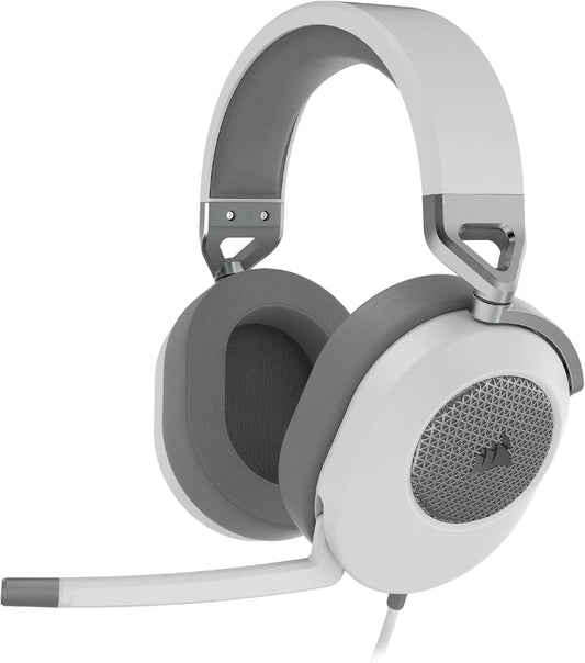 Corsair Casque gaming filaire HS65 SURROUND — Blanc