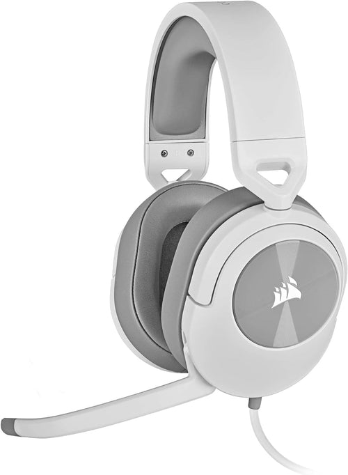 Corsair Casque gaming filaire HS55 SURROUND — Blanc